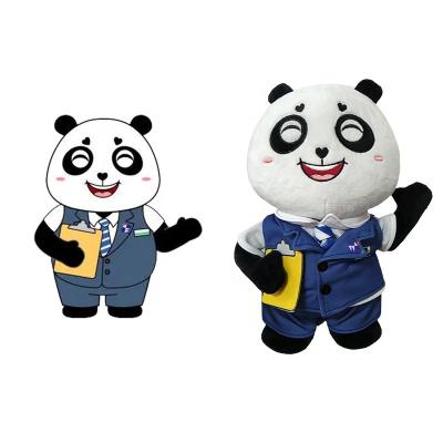 China Cute Cartoon Panda High Quality Fresh Stuffed and Custom Plush Animal for sale