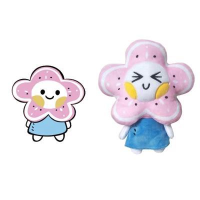 China Fasion Custom Plush Toy Flowers Factory Best Selling Cute Flower Plush Toy for sale