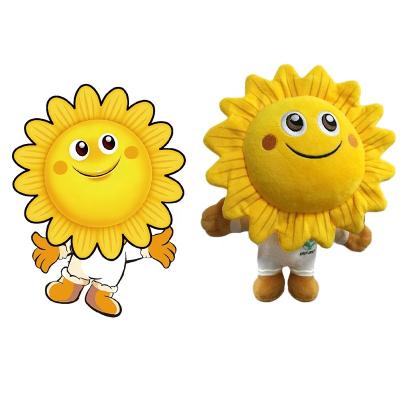 China Custom 2022 New Design Cute Cartoon Sunflower Sunflower Toy Plush Sunflower Plush Sunflora Plush Toy for sale