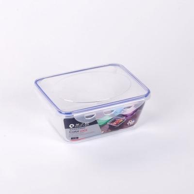 China Freshness Preservation Rectangle Food Storage Container Boxes Microwave Container Clip Seal Airtight Lock 1100ml 17.8*13.8*7.8CM for sale