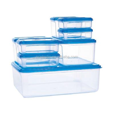 China Wholesale Plastic Freshness Preservation Food Crisper Storage Box With Lid 8pcs for sale