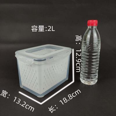 China Fruit Vegetable Storage Containers Freshness Preservation Produce Saver Containers Fridge Organizer Bins 2L for sale