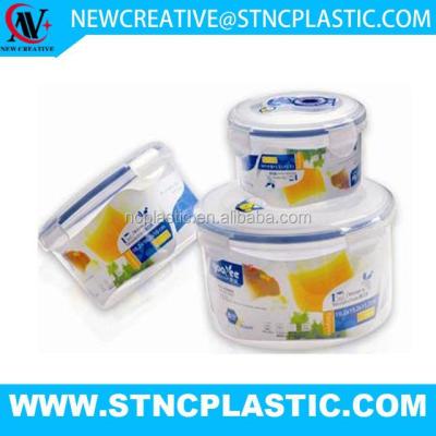 China Freshness Preservation With Locking Lids Transparent Plastic Vacuum Container for sale