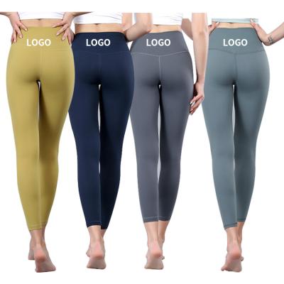 China Multicolor Customized Large Size Quick Dry Breathable Women's Fitness High Waist Pants Women's Yoga Gaiters for sale