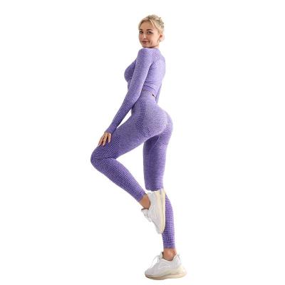 China 2022 New Fashion Yoga Clothes Breathable Seamless High-end High-elastic Yoga Clothes Breathable Yoga Tops Long Sleeve Yoga Tops for sale