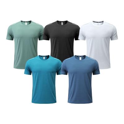 China Custom Team Sports Mens Gym Wear Anti-Wrinkle Summer Mens Round Neck T-shirts Sportswear Tshirt for sale