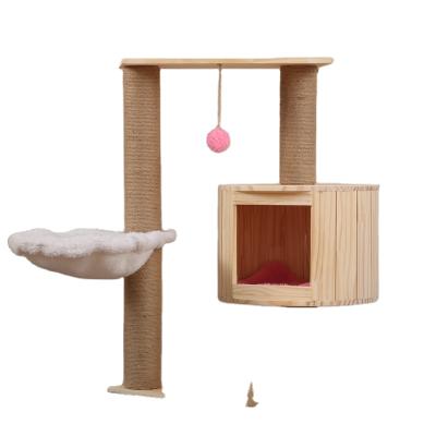 China Viable Factory Wholesale New Cat Craft Cat Tree Pet Products High Quality Cat House for sale