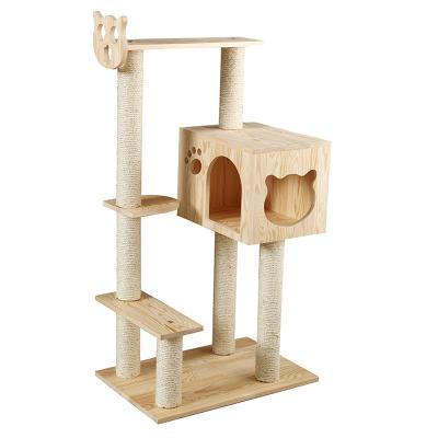 China Fashion Design Sustainable Housings And Climbing Gyms Cat Tree Plush For Cats Play for sale