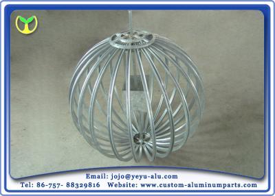 China 6063T5 Aluminium Extruded Profiles Lantern Support Frame Silver Anodized 1.8m Diameter for sale