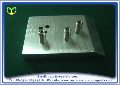 China Silver Glass Bracket Aluminum Anodizing Service Support Base With Brushed for sale