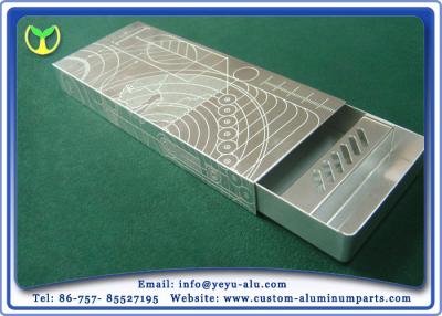 China Cigar Box Aluminum Anodizing Service With Silver And Black Anodizing for sale