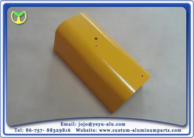 China Yellow Spray Painting Aluminum Parts Manufacturing For Construction and Industry for sale