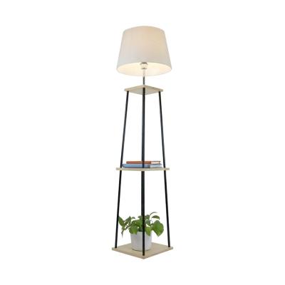 China Modern Decorative Metal Stand Floor Lamp With 3 Tiers Shelf Plants Stretch Light for sale