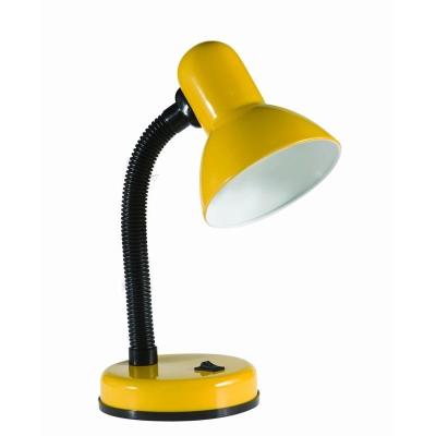 China Traditional European yellow color desk lamp metal style classic reading light back to school table lamp E27 CE ROHS Standard Max.25W for sale