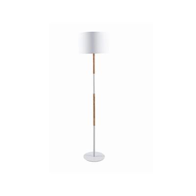 China Modern Simple Metal Living Room Floor Lamp, Home Indoor Decorative Standing Lamp, E27, Max.40W, White, Fabric Shade Floor Light for sale