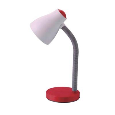 China Modern cheap ABS plastic desk lamp with flexible neck E27 with integrated switch for sale