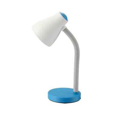 China Modern promotional cheap plastic desk lamp E27 with multi colors for sale