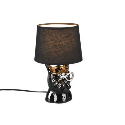 China Modern Decorative Ceramic Animal Base Near Table Lamp Night Light for sale