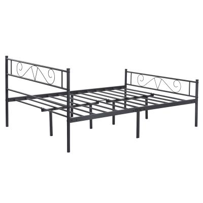 China Modern USA STORE Platform Bed Frame With Full Headboard Full Size Bed Frame Metal Bed Frame for sale