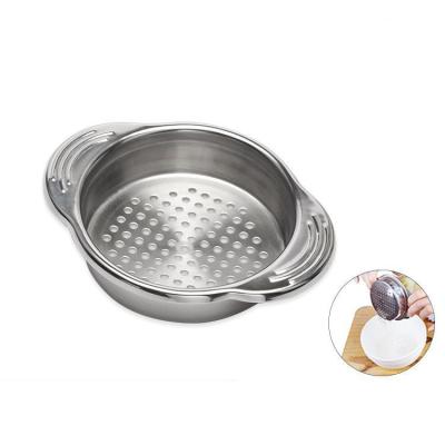 China Healthy 304 Stainless Steel Kitchen Strainer Colander Water Filters Canned Food Filter for sale