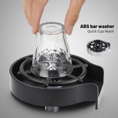 China PORTABLE Bar Cup Washer Pull Down Automatic Household Faucet Coffee Milk Tea Bar Commercial High Pressure Jet Washing Sprinkler for sale