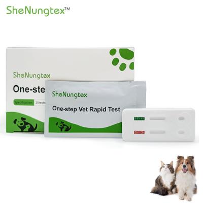 China Vet Diagnosis Veterinary quick tests CDV clinic hospital canine CDV/CAV combo rapid test kit for dogs for sale