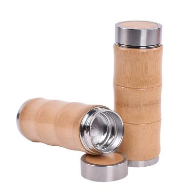 China 350ml Double-Layer Eco-Friendly Eco-Friendly Material Bamboo Bottle for sale