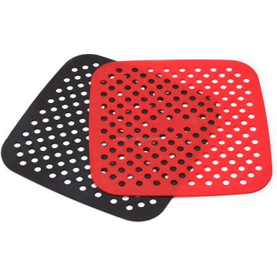 China Large Capacity 21.5cm Air Fryer Available Liner Non-Stick Silicone Steamer Pad Baking Inner Layer Cooking Mat Kitchen Utensils Accessories for sale