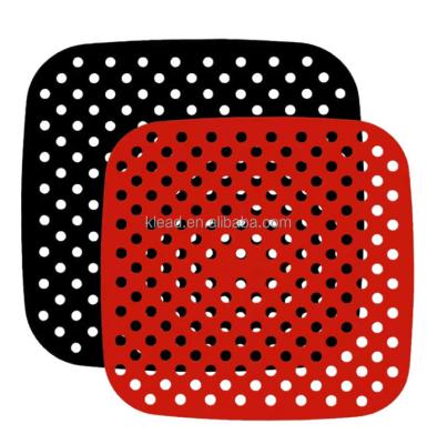 China Large Capacity 19cm Air Free Coating Square Air Fryer Non-Stick Silicone Steamer Pad Baking Inner Layer Cooking Mat Kitchen Utensils Accessories for sale