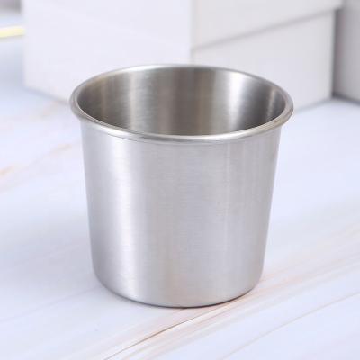 China Single Layer 304 Stainless Steel Convenience Cup Muffin Rim Gift Beer Mug for sale