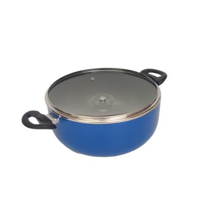 China 24cm viable with lid, cooking pan, suitable for birthday, Christmas gifts, non-stick stock soup pot for sale