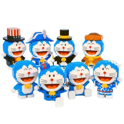 China Creative Action Figures Diamond Mini Bricks Toys Building Blocks Building Toy 816pcs+ Japan Anime Doraemon Numbers for sale