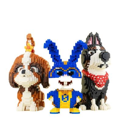 China Building Toy Balody 3D Animal Collected Rooster Model Diamond Mini Bricks Pet Secret Life Building Block Snowball Figures Toys for sale