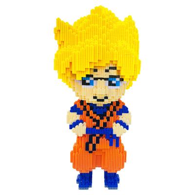 China Collectible Toy Hot Sale Japan Anime DIY Mini Bricks Dragon Toys Connection Magic Building Block Building Block Super Saiyan Figures for sale