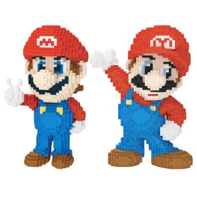 China Construction Toy Hot Sale Cartoon DIY Assembled Super Bros Connection Mini Bricks Toys Marioed Building Blocks Figures For Kid Birthday Gift for sale