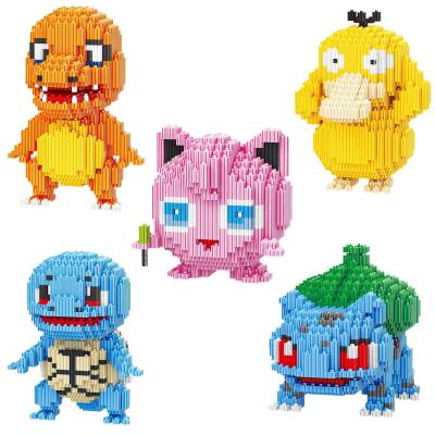 China The Micro Bricks Figure Charmander Bulbasaur Jigglypuff Connectio Model Toy New Arrivals Assembled Linkgo 3D building block the Psyduck toy for sale