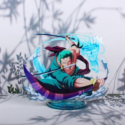 China High Quality Anime Cartoon Action Toy Figure One Piece Shanks Luffy Zoro Ace Hancock Figura Model Acrylic Stand Toys For Kid Collection for sale