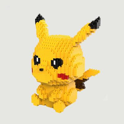 China Micro Building Block Toys DropShipping Pocket Monster Blastoise Venusaur Diamond Mini Brick Figrues Snorlax Pokemoned Building Blocks for sale