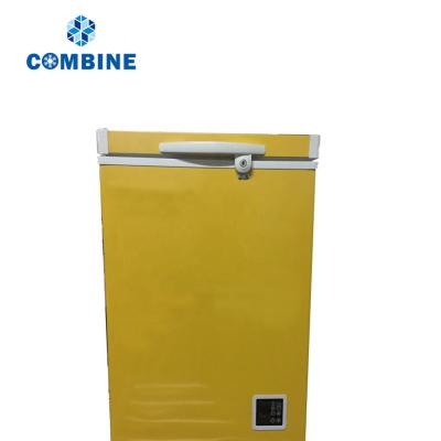 China Single-temperature 12V solar chest freezer with single top open door for sale