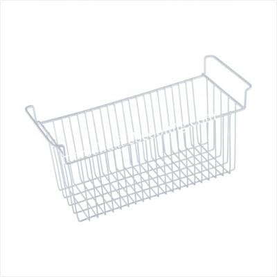 China Freezer Basket And Shelf Freezer Wire Basket With White Coating for sale