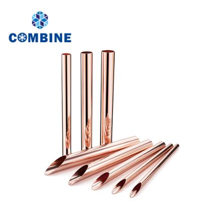 China industrial straight copper tube for air conditioner and water pipe for sale