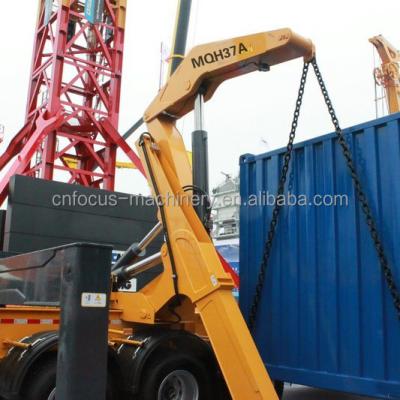 China Hot TRUCK CRANE MQH37A 14m semi-trailer side lifter crane for sale for sale