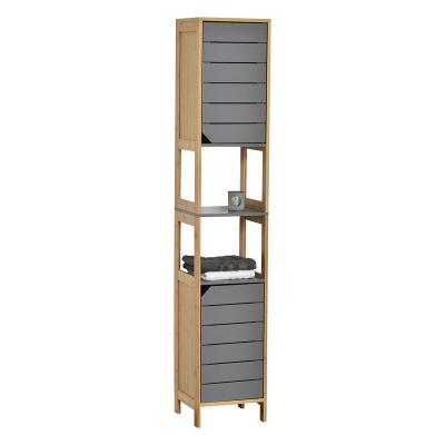 China Custom Fuzhou Modern MDF 40x30x160cm T/T,L/C Iron PB Bathroom Cabinet Chest Locker Towel Rack Stripe Modern Wood Living Room Furniture for sale