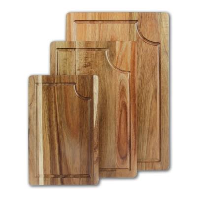 China 2021 New Kitchen Accessories Sustainable Acacia Wood Cutting Board (Set of 3) for Kitchen for sale