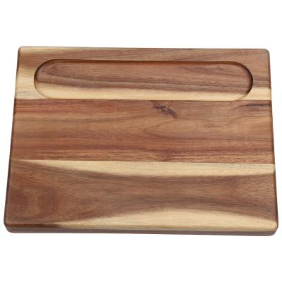 China Butcher Chopper Extra Large Acacia Sustainable Cutting Board Wooden Block For Meat Charcuterie for sale