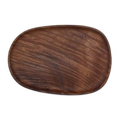 China Sustainable Hot Selling Wooden Acacia Wedding Decoration Dinner Steak Charger Dish for sale