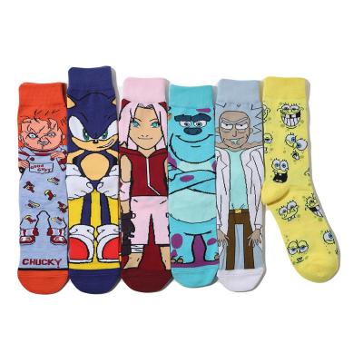 China Skateboarding Skateboarding Skateboarding Monster Pi Monster Breathable College Long Tube Comic Socks for sale