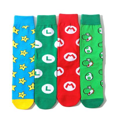 China Pi Game QUICK DRY Comfy Socks Star Models M L Mid-Tube Combed Cotton Unisex Socks for sale