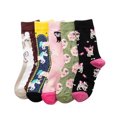 China Newest Resistance Wholesale QUICK DRY Cotton Pi Animals Soft Cute Mid Tube Socks for sale