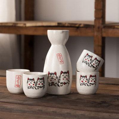 China Wholesale Minimalist Japanese Sake Pot Set Ceramic Spirits Chinese Wine Sets 48sets/box High Quality for sale